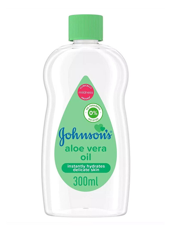 

Johnson's 300ml Baby Oil With Aloe Vera, Green