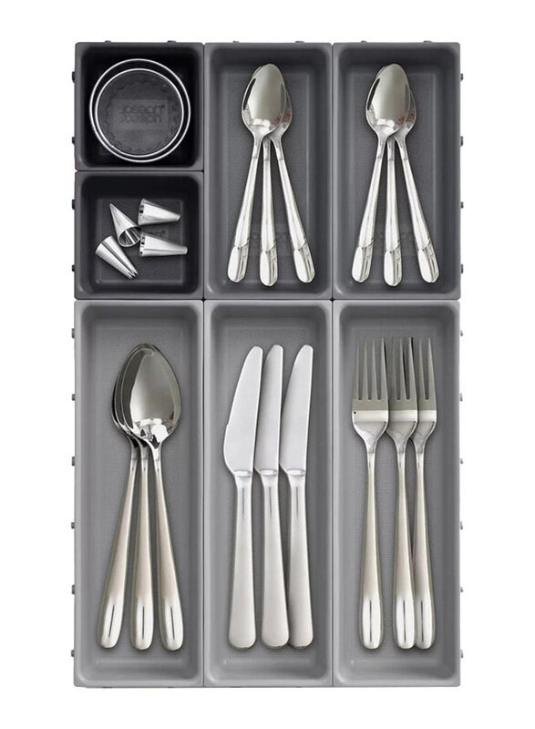 

Joseph Joseph Blox 7 Piece Drawer Organiser, Grey