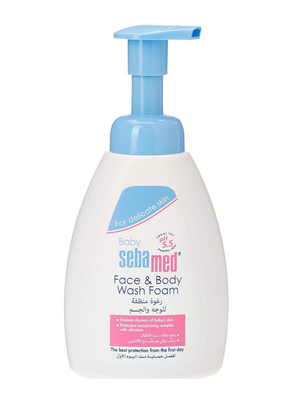 

Sebamed 400ml Baby Face & Body Wash Foam, White