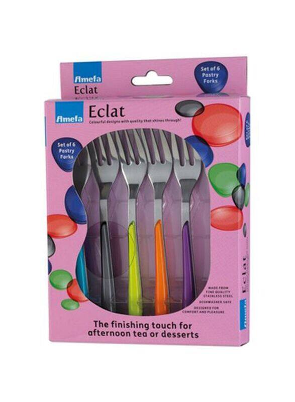 

Amefa 6-Piece Eclat Pastry Fork Set, Multicolour