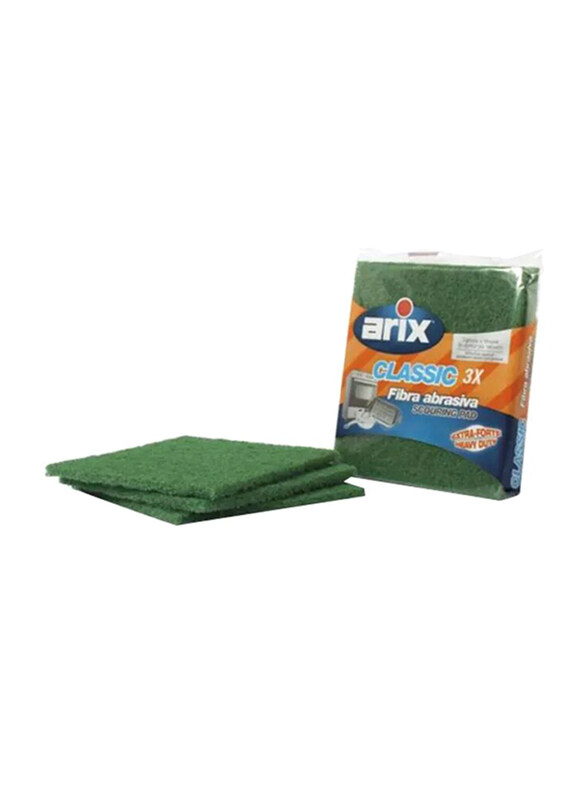 

Arix Classic Extra Strong Scouring Pad Set, Green, 3 Pieces