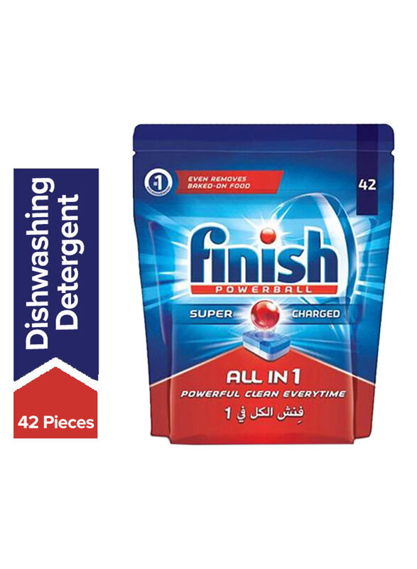 Finish All in 1 Powerball Regular Dishwasher Detergent, 42 Tablets