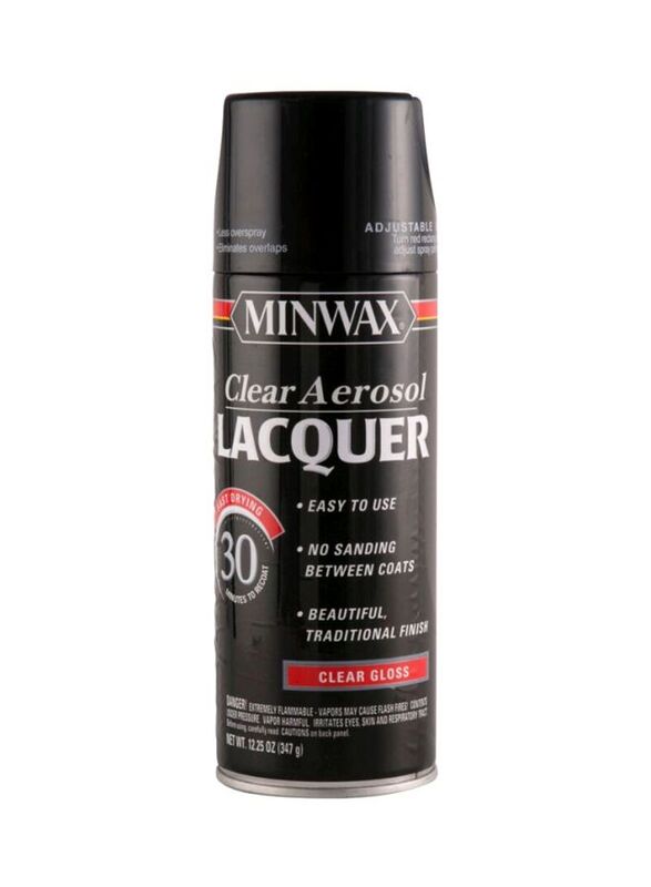Minwax Aerosol Lacquer, 347gm, Clear