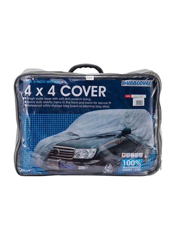 Duracover Weatherproof Car Cover, XXXL, Grey