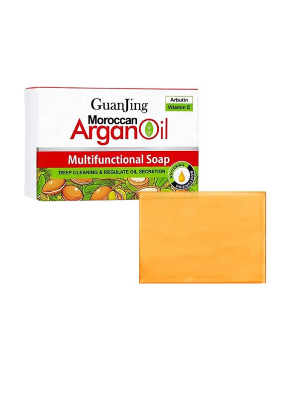 

Guanjing Moroccan Argan Oil Multifunctional Soap, 100gm