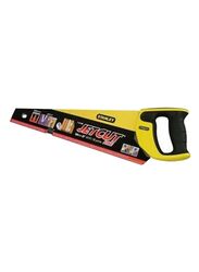 Stanley 18-inch Jet Cut Fine Handsaw, 1555168037-842, Silver/Black/Yellow