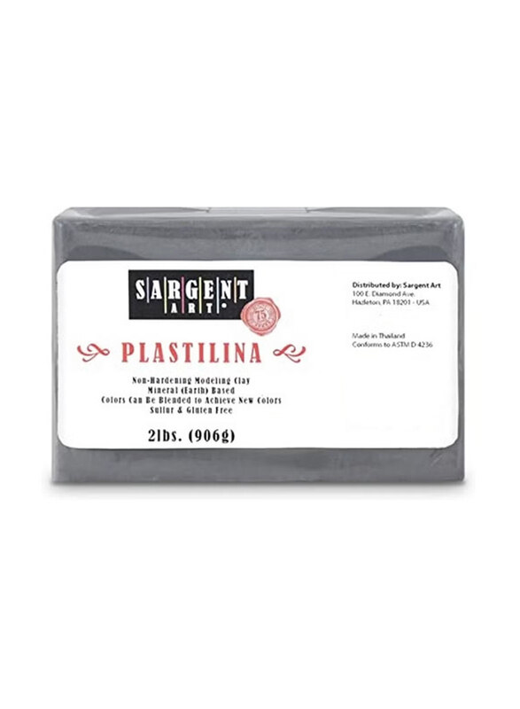 

Sargent Art Plastilina Modeling Clay, 906gm, Grey