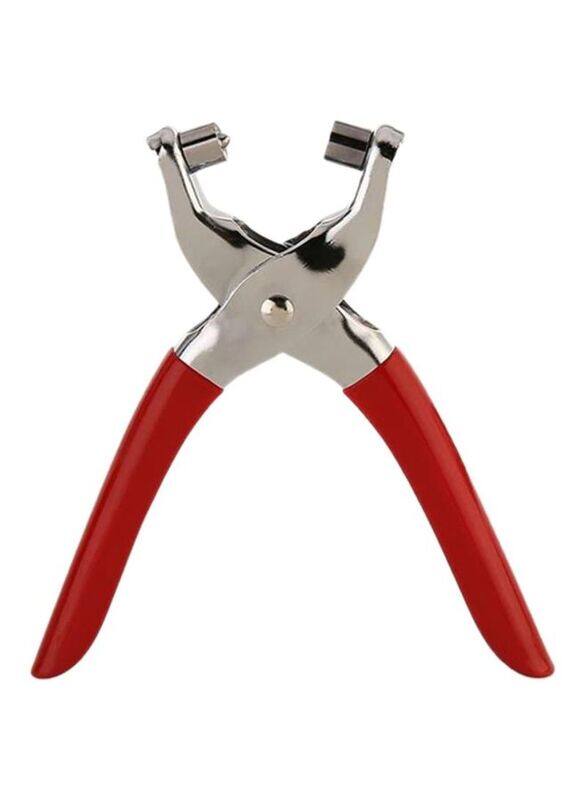 Suki Eyelet Steel Pliers Set, Red/Silver