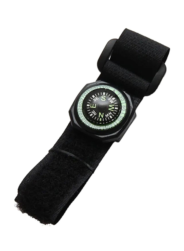 Coghlans Waterproof Wrist Compass, 2.2cm, Black