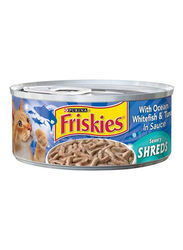 Purina Friskies Ocean White Fish & Tuna in Sauce Wet Food for Cats, 156g