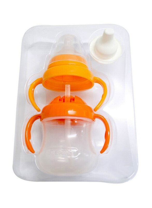 

Pigeon MagMag All-in-One Training Cup Set, Orange/Clear