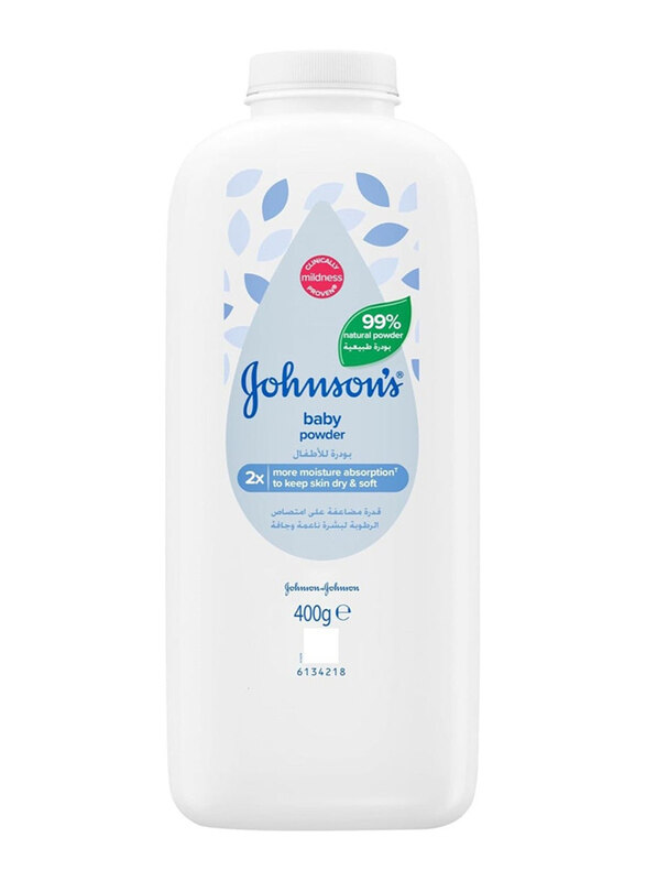 

Johnson's 400gm Baby Powder, White
