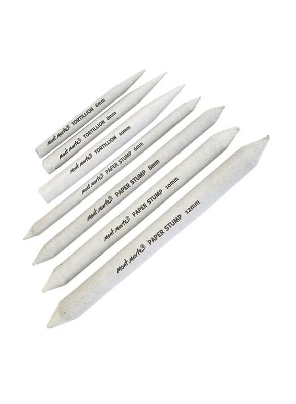 

Mont Marte 7-Piece Paper Stump Pastel & Charcoal Blenders, White