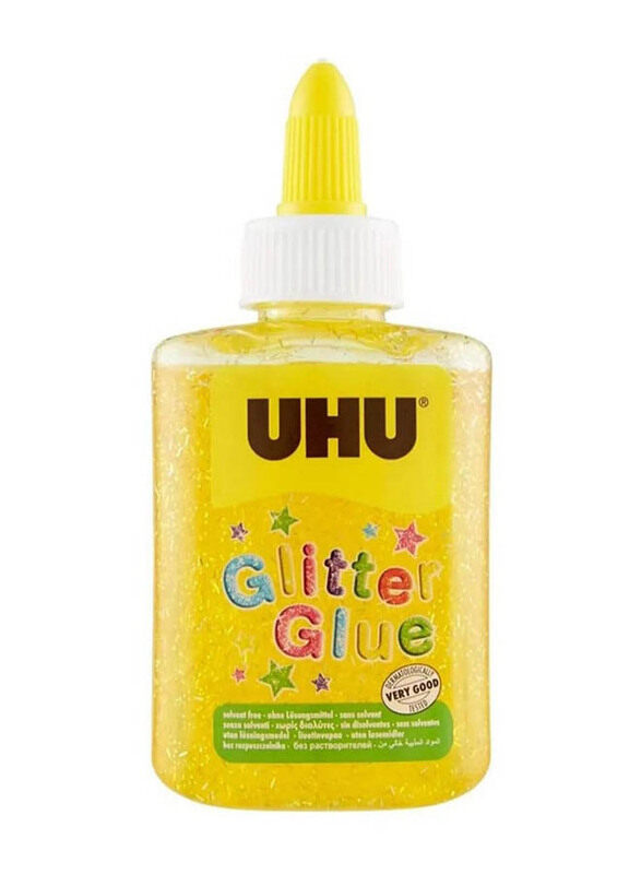 

Uhu Glitter Glue Bottle, 88.5ml, Yellow