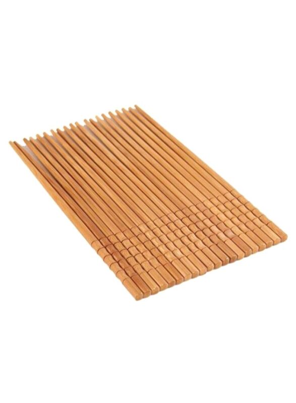 10-Piece Bamboo Chopstick Set, Brown
