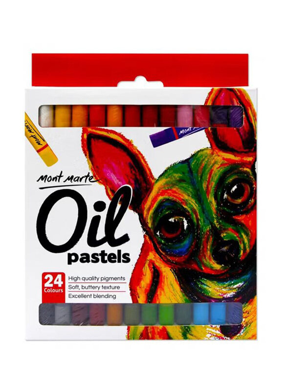 

Mont Marte 24-Piece Oil Pastels Set, Multicolour