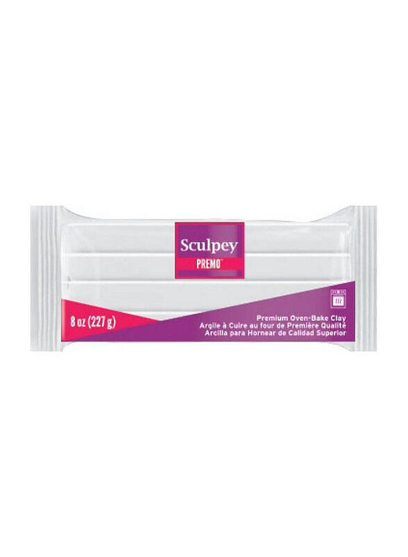 

Sculpey Premo Sculpey Polymer Clay, 227gm, White