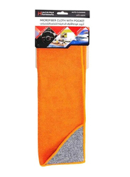 Homeworks Microfiber Cleaning Cloth with Pocket, 40 x 40cm, Orange