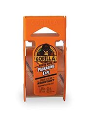 Gorilla Packing Tape With Dispenser, Clear/Orange