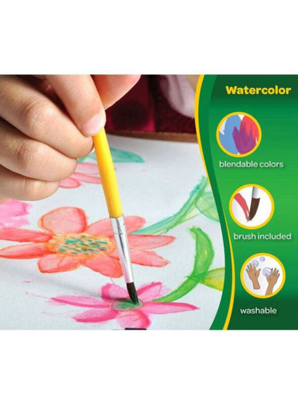 Crayola 8-Piece Washable Watercolour, Multicolour