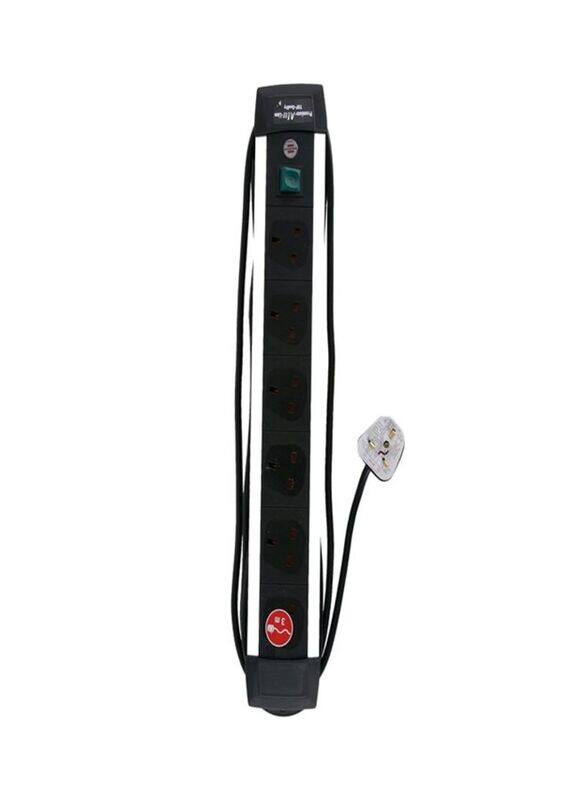 

Brennenstuhl 6 Way Extension Lead with 3-Meter Cable, Black/White