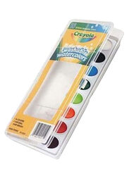 Crayola 16-Shade Washable Watercolour Set With Brush, Multicolour