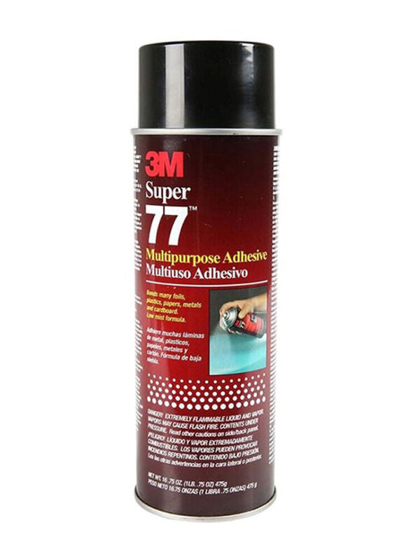 

3M 475gm Scotch Super 77 Multi-Purpose Spray Adhesive, Clear