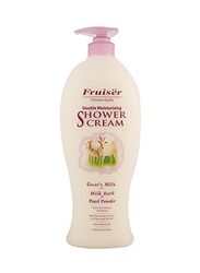 Fruiser Double Moisturising Goat Milk and Pearl Powder Shower Cream, 1000ml