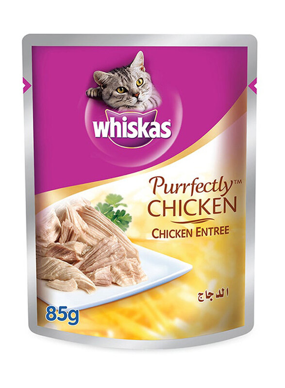 

Whiskas Perfectly Chicken Entree Cats Wet Food Pouch, 85g