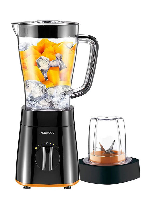 

Kenwood 1.5L Smoothie Maker Blender with 2L Multi Mill Grinder, Chopper & Ice Crush Function, 500W, BLP15.150BK, Black/Clear