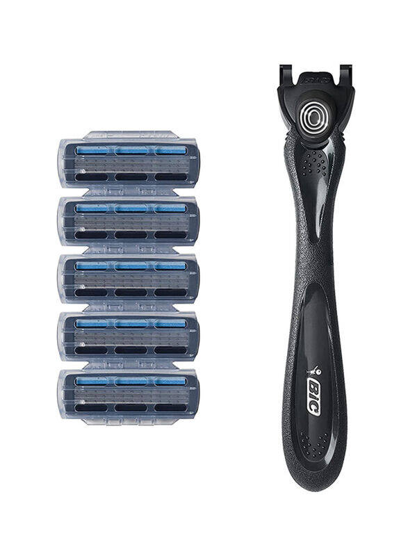 

BiC Flex 3 Hybrid Disposable Razor Kit with 5 Refill Cartridges, 6 Pieces