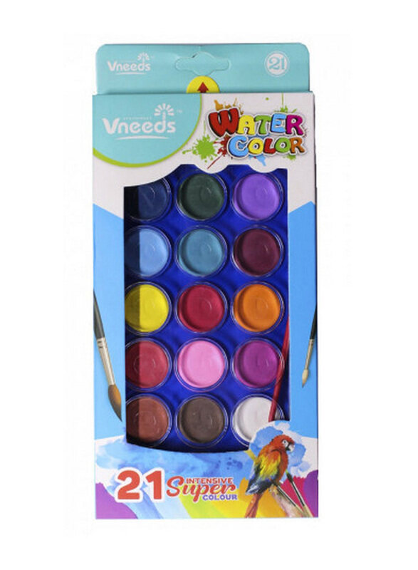 

Vneeds Water Colours, 21 Shades, Multicolour