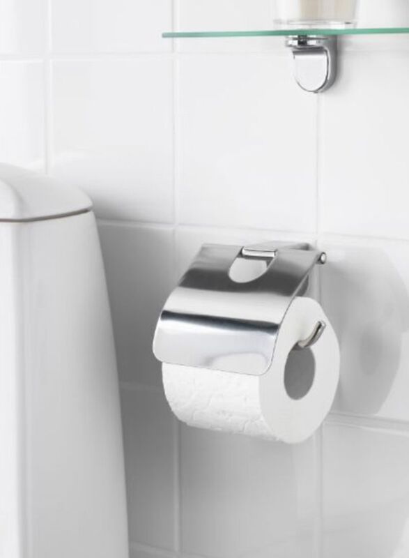 Toilet Roll Paper Holder, 14 cm, Silver