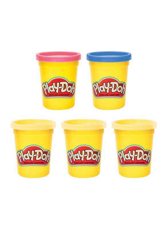 Play-Doh Color Me Happy of Modeling Compound with 3 Emoji-Inspired Cans, 5 Piece,  2+ Years Multicolour