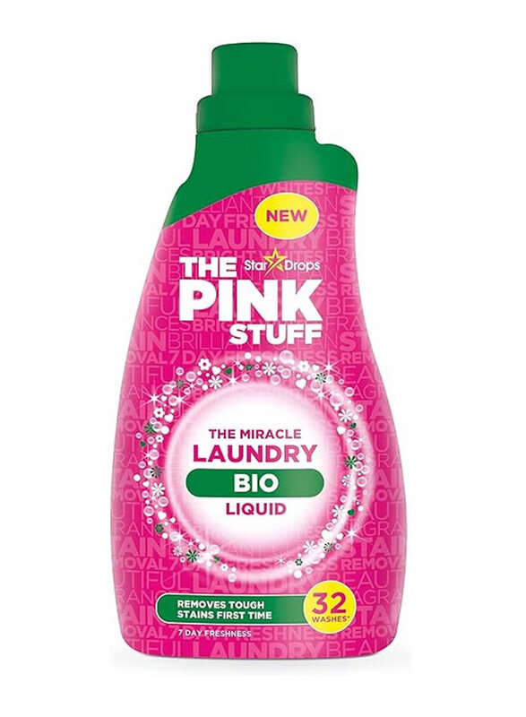 

Stardrops The Pink Stuff Bio Laundry Liquid, 960ml, Pink