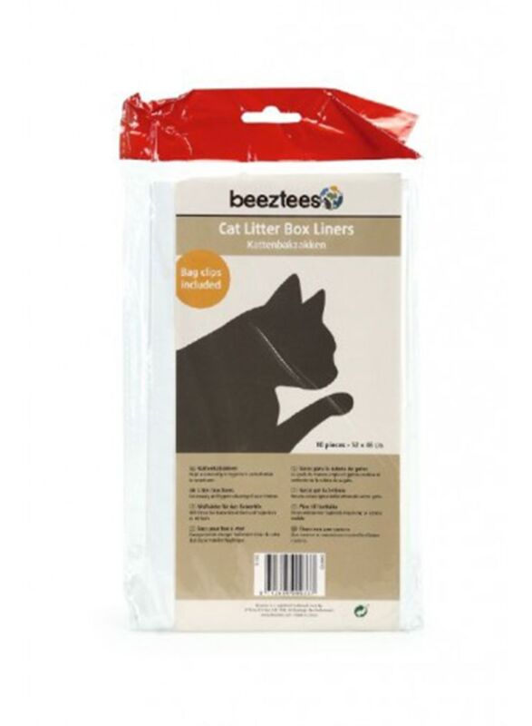 Beeztees Bag Liner for Cat, 10 Piece, White