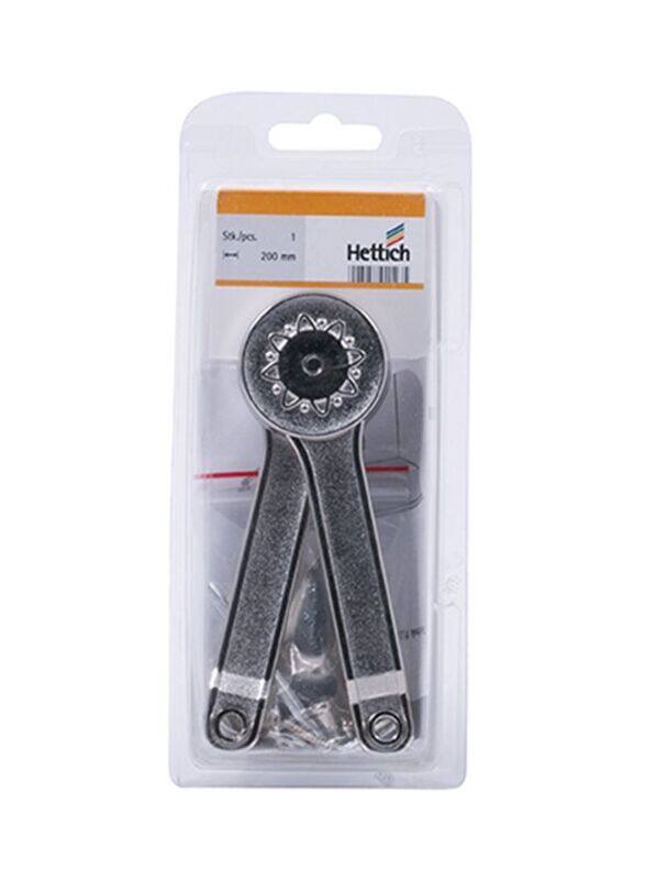 

Hettich 200 mm Nickel Plated Flap Support, Black