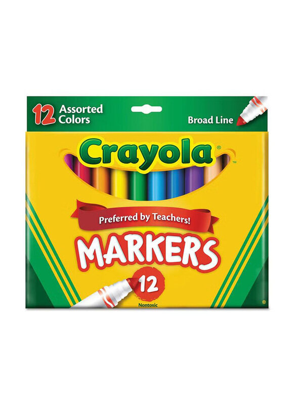 

Crayola 12-Piece Broad Line Markers, Assorted