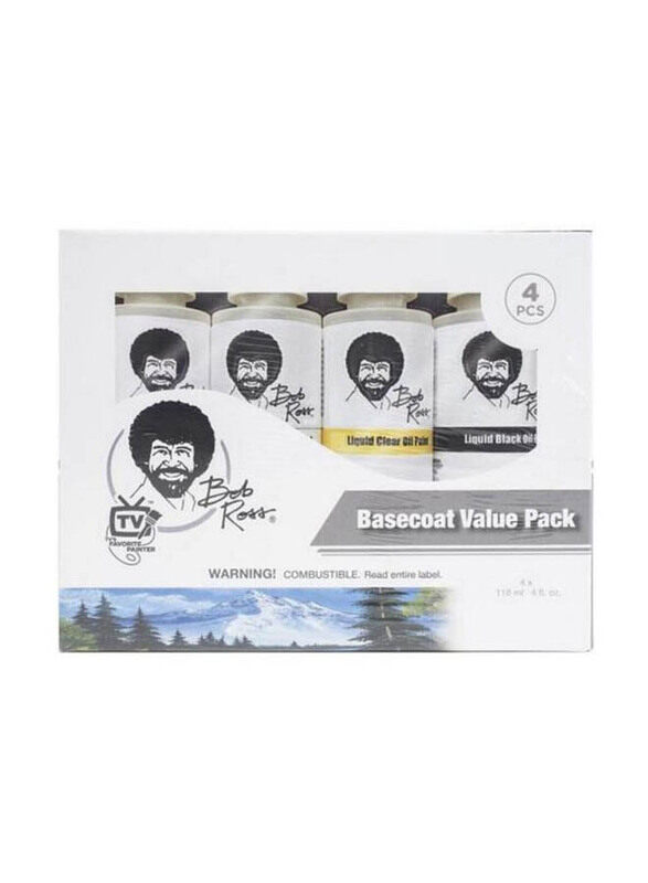 

Bob Ross Basecoat Liquid Value Pack, 4 x 118ml, Multicolour