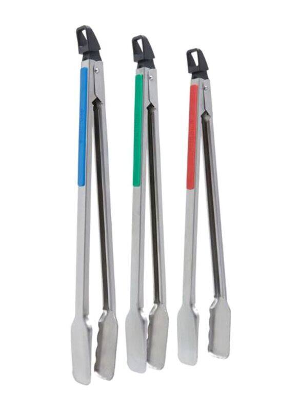 

Broil King 3-Piece Grilling Tongs Set, Silver