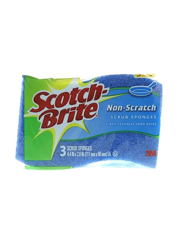 Scotch Brite Non Scratch Scrub Sponge Set, 3 Pieces