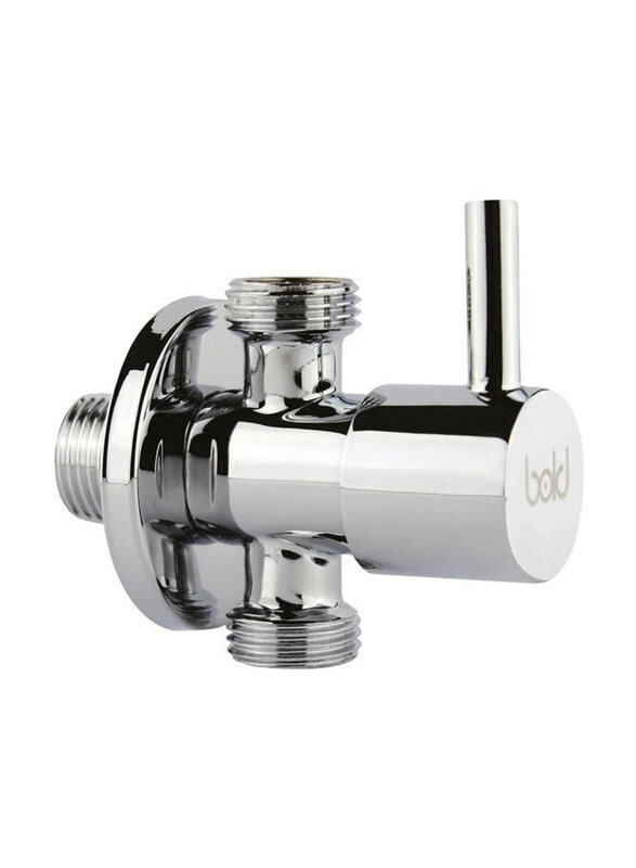 

Bold 2-Way Brass Angle Valve, 9 x 6 x 4 cm, Chrome