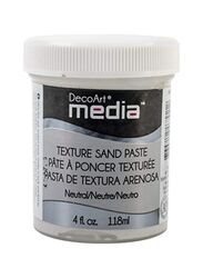 DecoArt Media Texture Sand Paste, 118ml, White