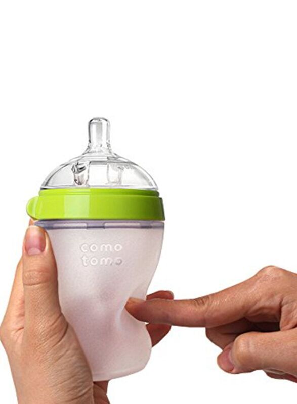 Comotomo Natural Feel Feeding Bottle, 250ml, Green