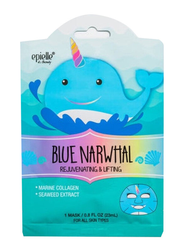

Epielle Blue Narwhal Character Mask For Rejuvenating & Lifting, 1 Piece