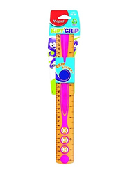 Maped Kidy Grip Ruler, 0725VQT4186, Orange/Green/Blue