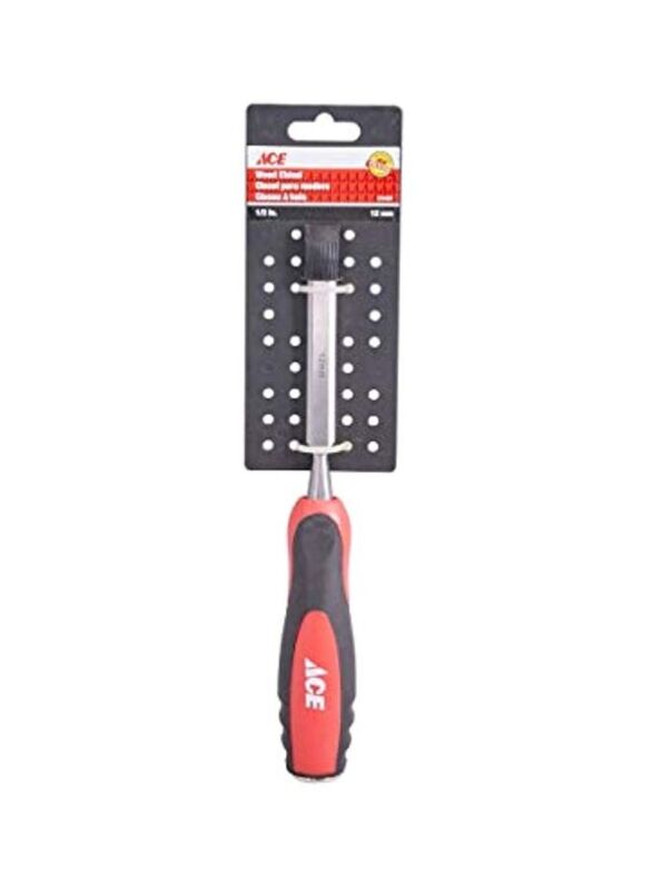 Ace 12mm Wood Chisel, Silver/Red/Black