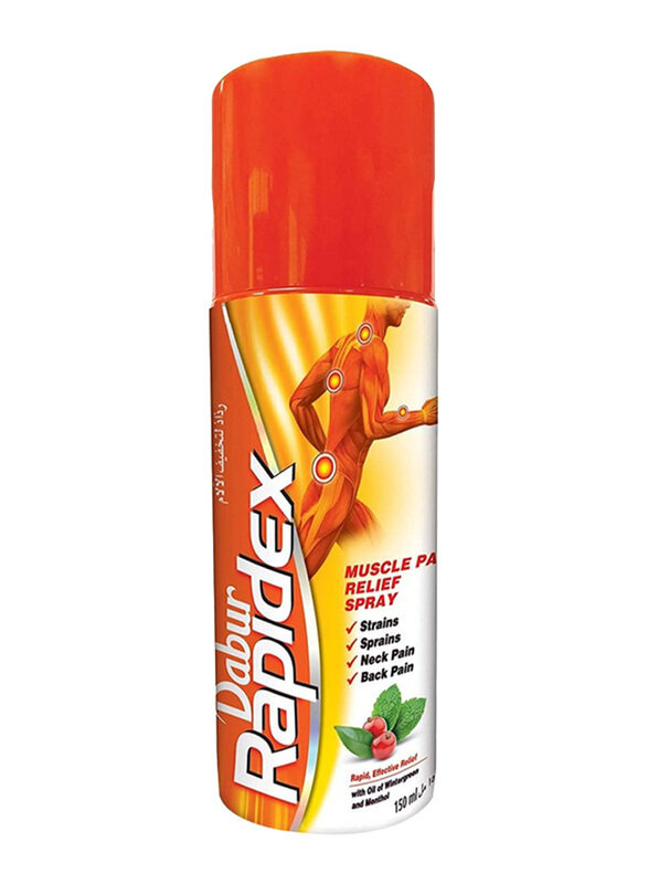 

Dabur Rapidex Herbal Muscle Pain Relief Spray, 150ml