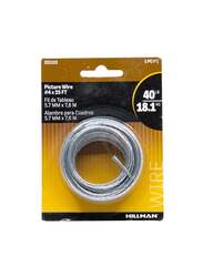 Hillman Picture Hanging Wire, 5.7 x 7600mm, Silver
