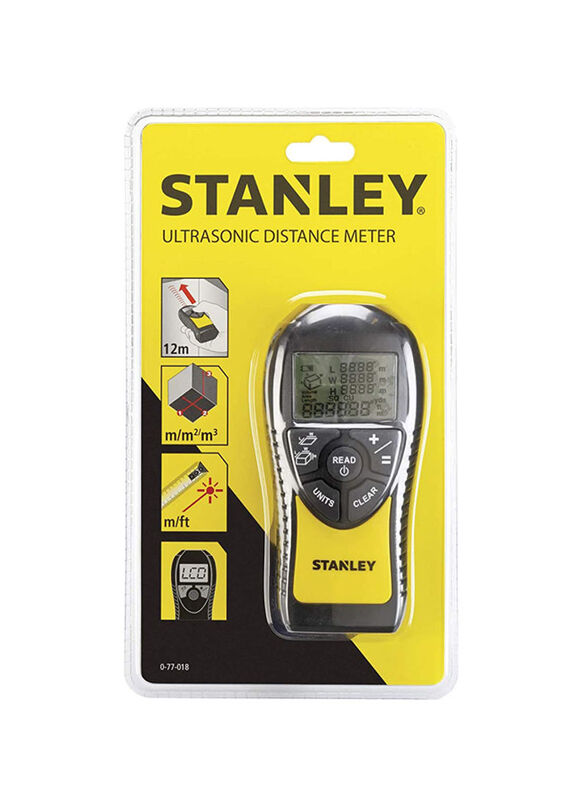 Stanley Ultrasonic Distance Estimator, Black/Yellow/White